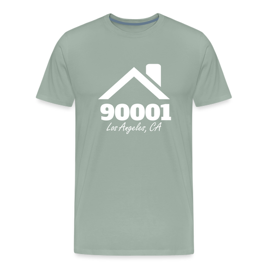 Hometown Men's T-shirt | Customized Zip Code T-Shirts - steel green