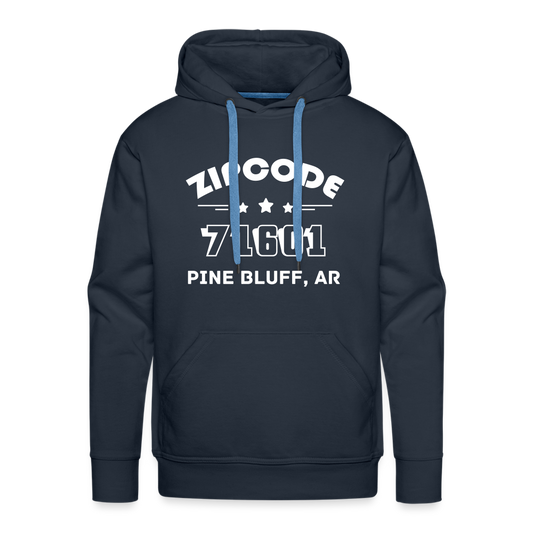 Men’s Premium Hoodie | Customized Zip Code Hoodies - navy